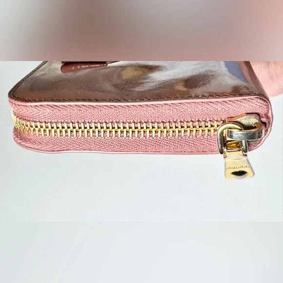MIU MIU Wallet ribbon motif pink Patent Wallet - Picture 6 of 10